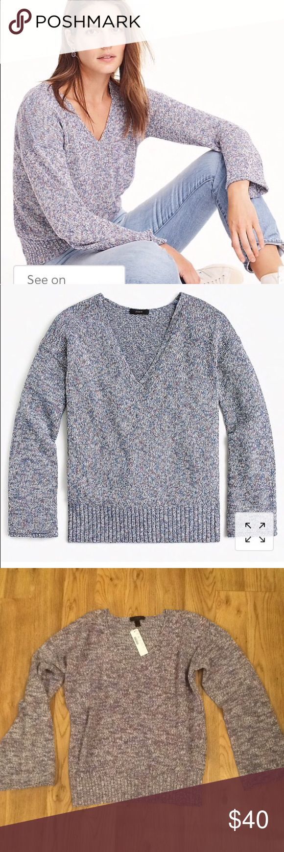 NWT J.Crew Marled Swing Sweater The throw on and g NWT J.Crew Marled Swing Sweater The throw on and g