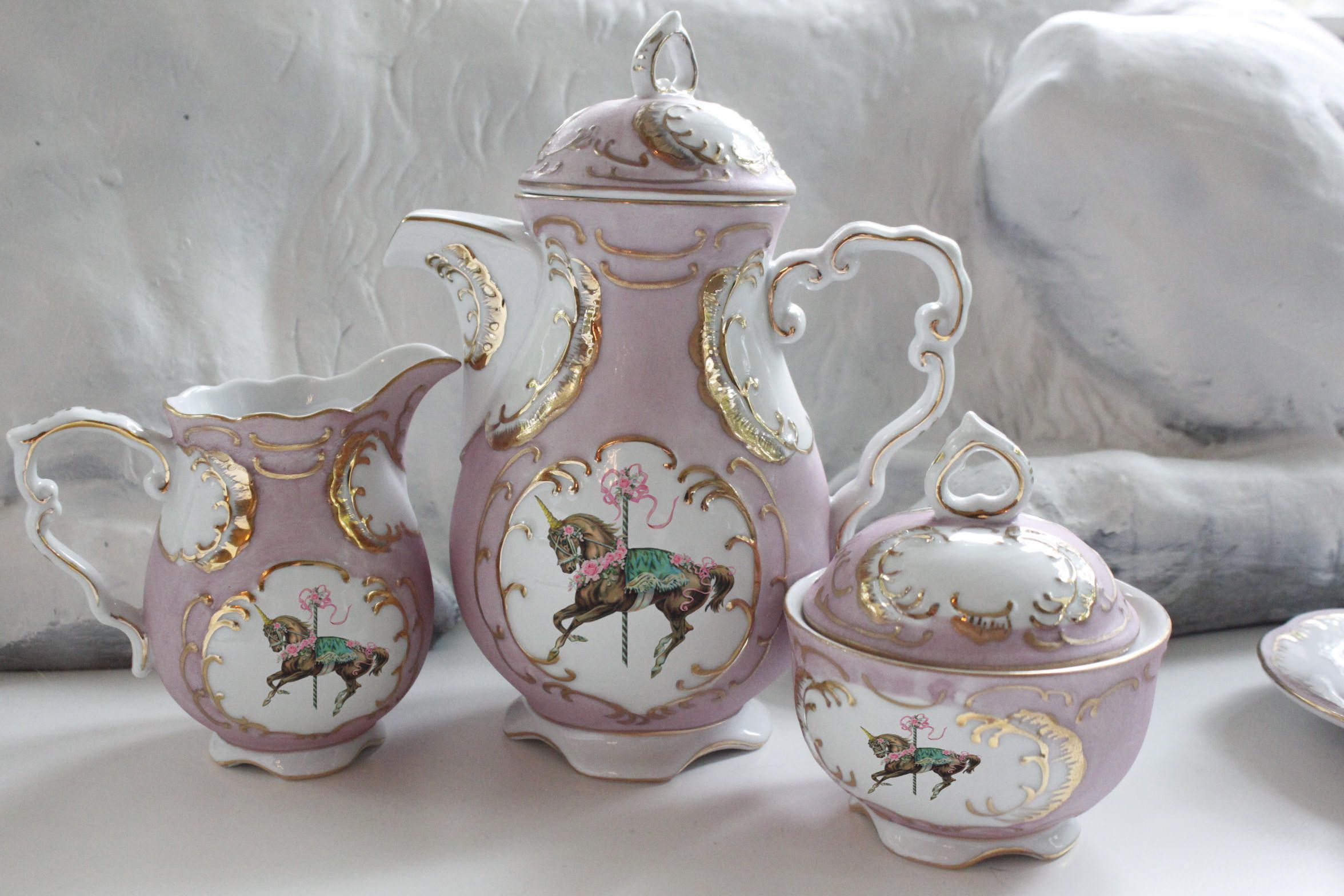 unicorn tea set