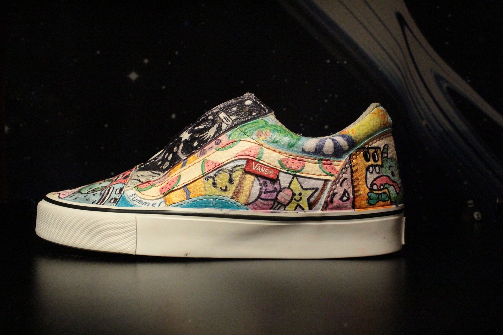 Doodle Custom Vans Custom Vans Vans Vans Authentic Sneaker