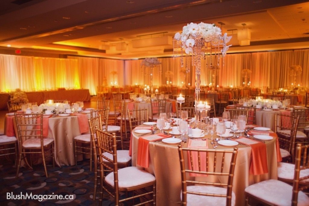 Edmonton Wedding Centerpiece Chiavari Chair Reception Lighting Edmonton Wedding Centerpiece Chiavari Chair Reception Lighting Amber Flowers White Cream Gold Peach Blush High Culture