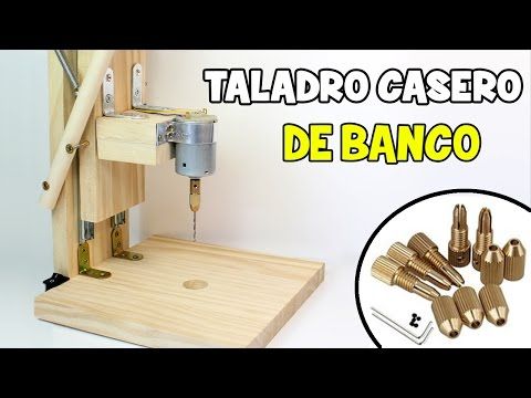 Cómo Hacer Un Taladro Casero De Banco Mini Taladro Casero Con Motor Youtube Dremel Router Diy