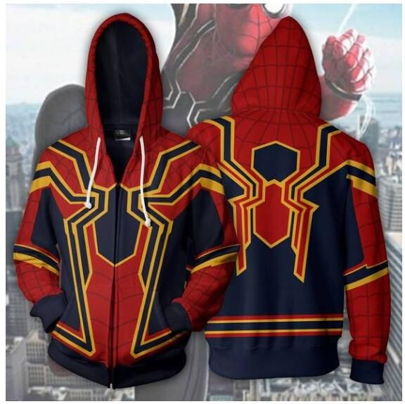 Chaqueta Con Cremallera De Halloween 3d Spiderman Cosplay Chaqueta Con Cremallera De Halloween 3d Spiderman Cosplay