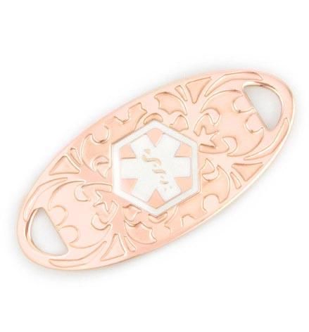 Medical Id Alert Bracelets And Necklaces American Medical Id Medical Alert Necklace Medical Alert Jewelry Rose Gold Necklace