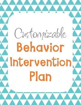 behavior intervention plan template b i p best of tpt behavior bip template