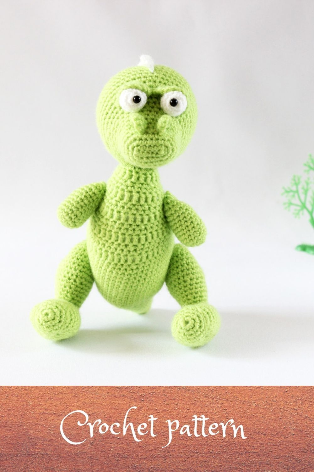 Crochet T-Rex Handmade green T-Rex Crochet PDF dinosaur pattern Amigurumu Dino Pettern