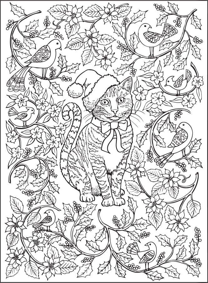 Download FANTASTIC CATS: 24 Coloring Pages for Adults - Instant PDF Downloadable Coloring Book | Cat ...