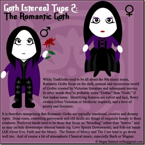 tonights goth stereotype is the romantic goth origin from