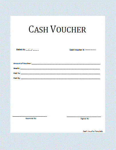 cash voucher template voucher pinterest templates templates voucher sample template