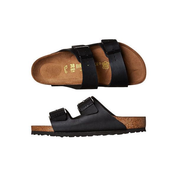 Birkenstock Womens Arizona Sandal Black 98 Found On Polyvore Black Sandals Sandals Fashion Sandals