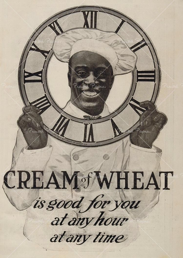 Cream of Wheat Rastus Pattern Vintage Black Memorabilia Cream of Wheat Rastus Pattern Vintage Black Memorabilia