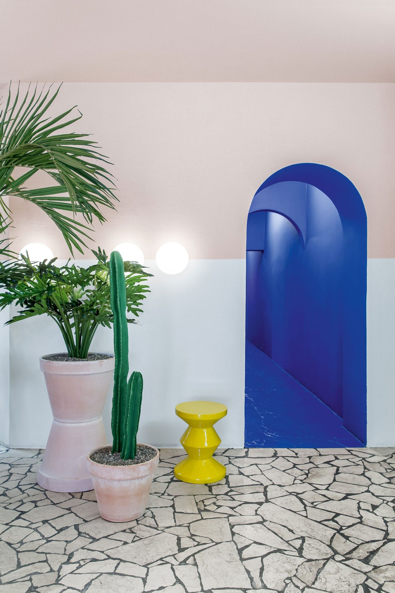 Six Projects With Rocking Stone Floors Yellowtrace Stone Flooring David Hockney Hockney Inspired