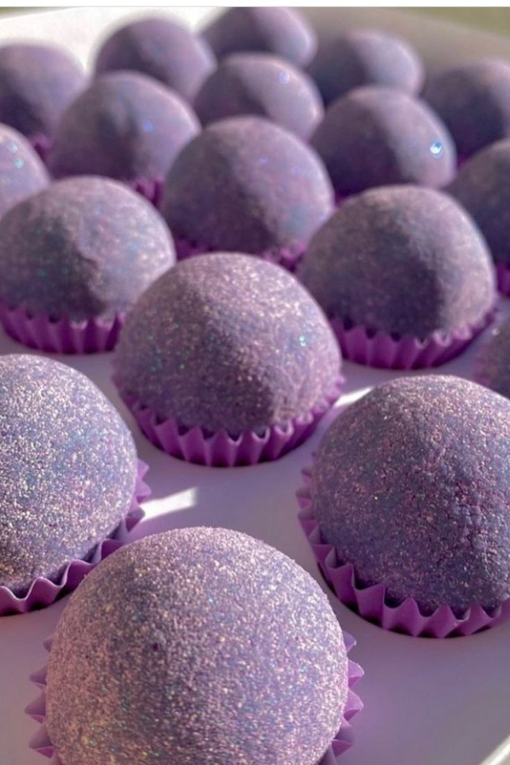 Glittery Purple Cupcakes For A Sweet 16 Birthday Party Glittery Purple Cupcakes For A Sweet 16 Birthday Party
