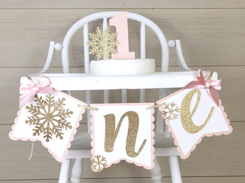 Download 1st Birthday Banner Winter Wonderland Cake Topper Winter Onederland High Chair Banner Winter Onederland High Chair Banner Cake Toppers Picks Party Decor
