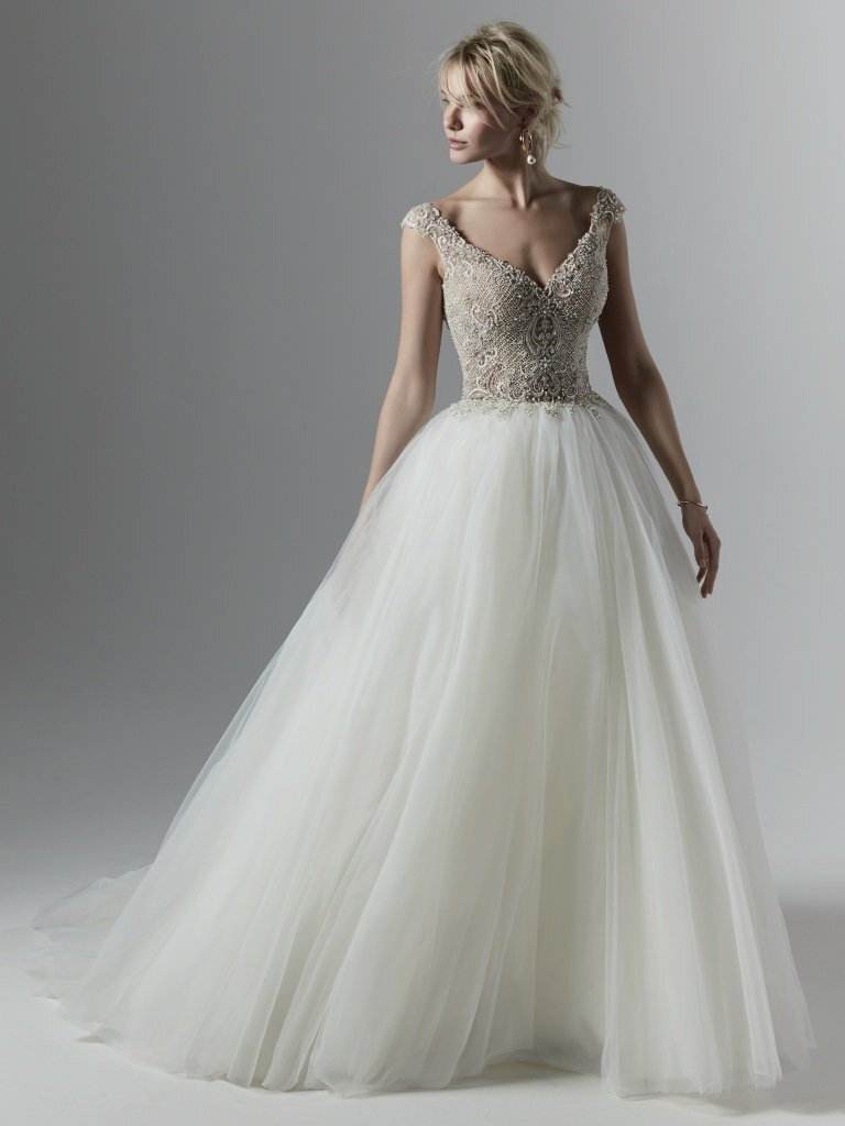 Blush By Hayley Paige Wedding Dresses Houston Tx The Woodlands Tx Brickhouse Bridal Weddin In 2020 Ruffle Wedding Dress Wedding Dresses Houston Wedding Dress Backs