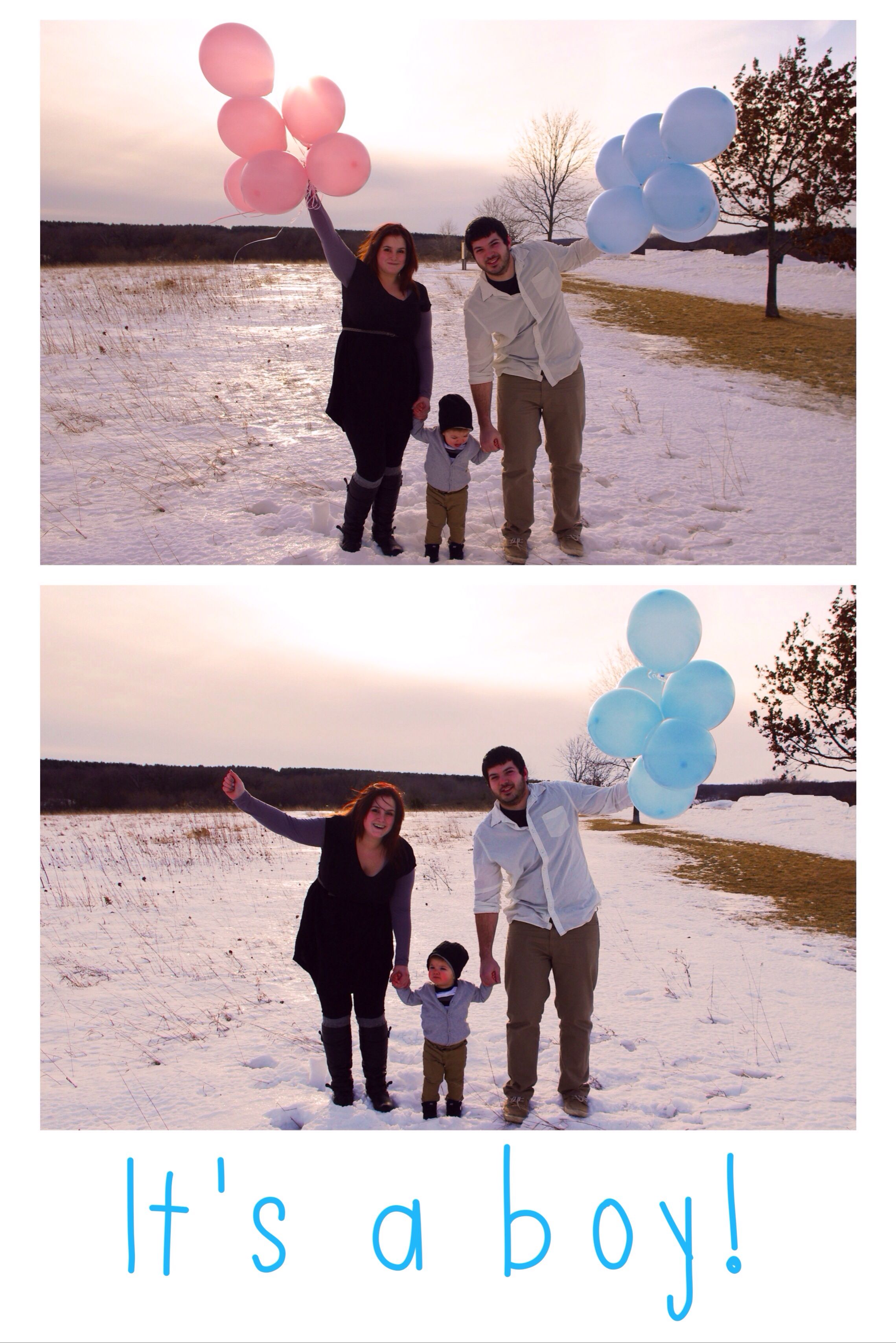 winter baby announcements