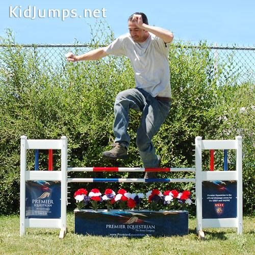 Meet Dave Dave Constructs These Amazing Jumps And Tests Them Out Too Get A Jump On The Holidays With Our Premier E Dressage Arena Equestrian Horse Arena