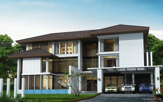 แบบบ าน 3 ช น 5 ห องน ำ 6 ห องนอน พ นท ใช สอย 630 ตร ม ผ งบ าน ร ป แบบบ าน แบบบ านสม ยใหม