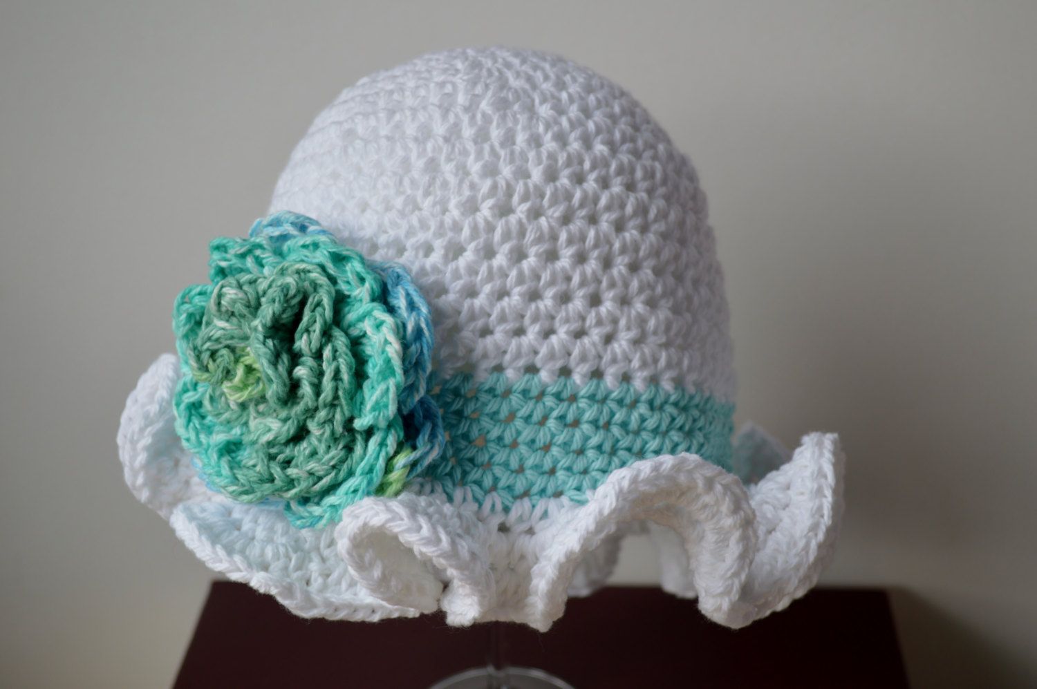 Download Newborn Baby Toddler Child Girls Crochet Ruffle Brim Sun Hat | Crochet ruffle, Crochet, Toddler