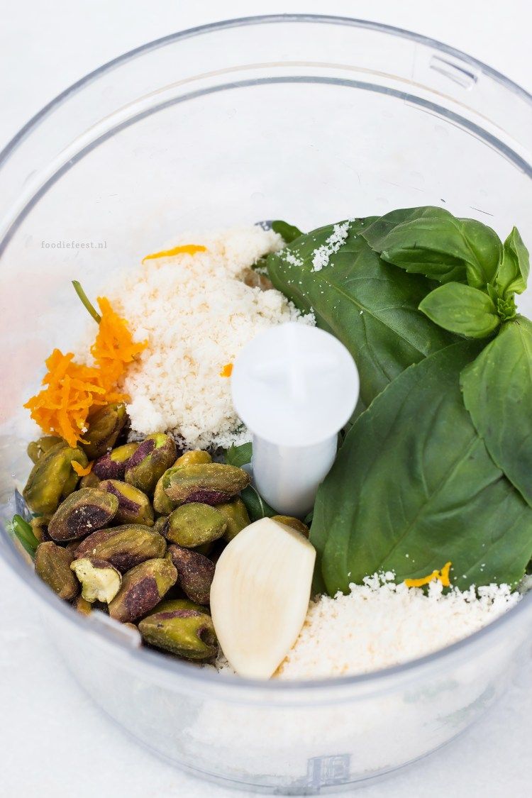 Rucolapesto met pistache en sinaasappel – Foodie Feest