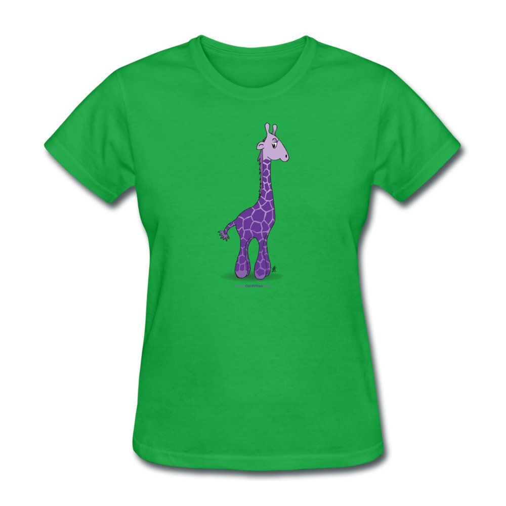 Everyday classic T-shirt for women | Brand: Fruit of the Loom or Gildan | 100% preshrunk cotton (Heather gray is 90% cotton/10%polyester. Heather pink, Heather purple, Heather coral & Heather black are 50% cotton/50% polyester) ITEMS RUNS SMALL. Women Brands, Fruit Of The Loom, Heather Black, Purple, Pink, Giraffe, Classic T Shirts, Gildan, Coral