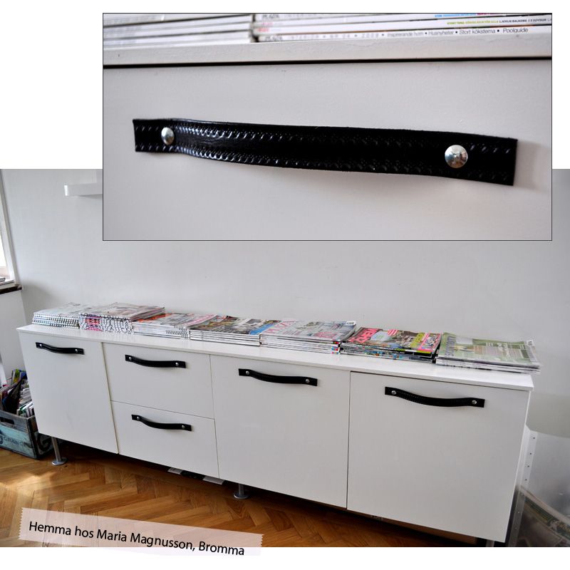 Inreda.com läderhandtag svart, tine k home 6 st 200 kr. snygg ...