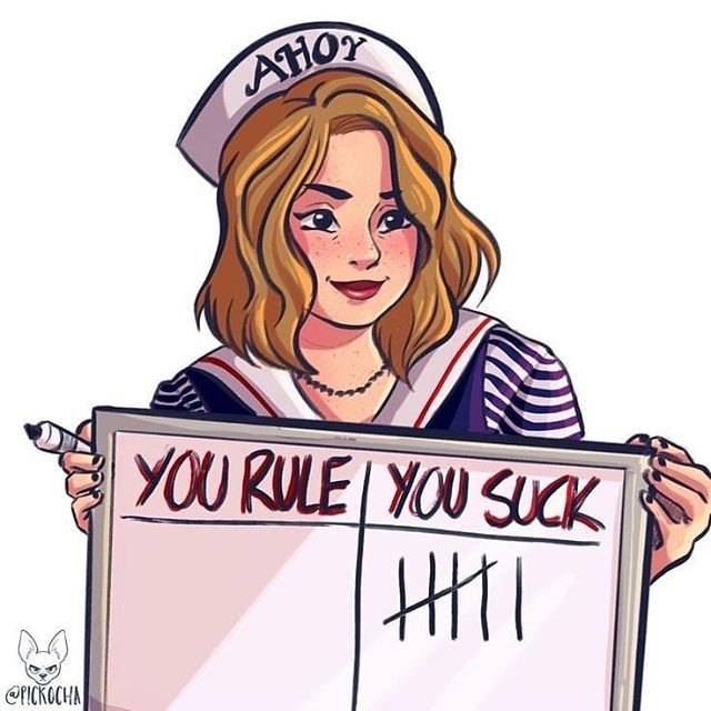 Stranger Things Robin by Sabrina Marcos, pickocha, Scoops Ahoy Ice Cream, Maya Hawke, You Rule You Suck Season 3, fanart, fan art Stranger Things Have Happened, Stranger Things Characters, Stranger Things Funny, Stranger Things Season, Stranger Things Netflix, Stranger Things Fan Art, Robin Drawing, Starnger Things, Stranger Things Aesthetic
