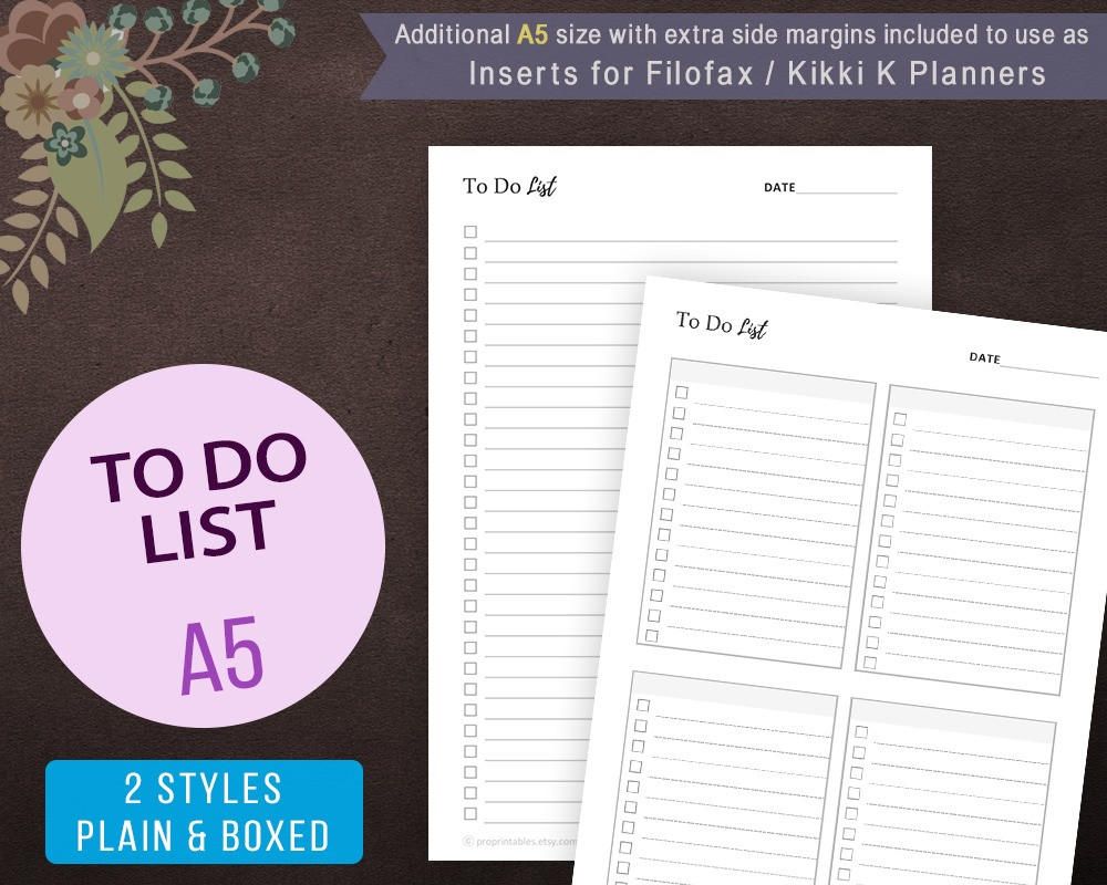 daily todo list