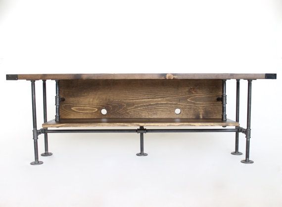long tv table tv console long tv console stand media entertainment center industrial style wood table ships from detroit mi style console table with backing board pipe and long tv table tv console long tv console stand media entertainment center industrial style wood table ships from detroit mi style console table with backing board pipe and