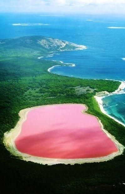 Lake Hillier Australia The Only Naturally Pink In World Lake Hillier Australia The Only Naturally Pink In World