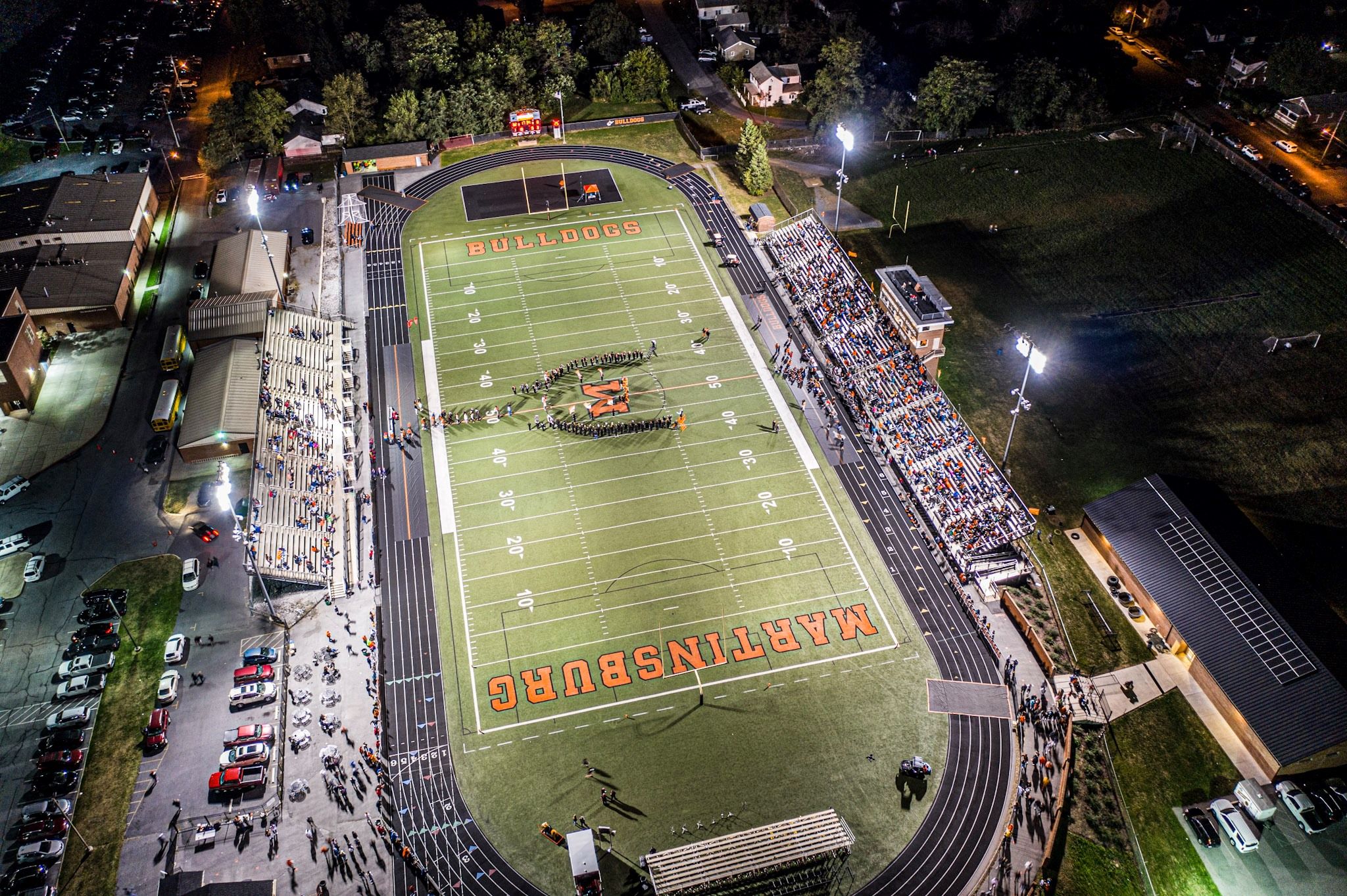 Martinsburg, West Virginia, High School Football Field. High school