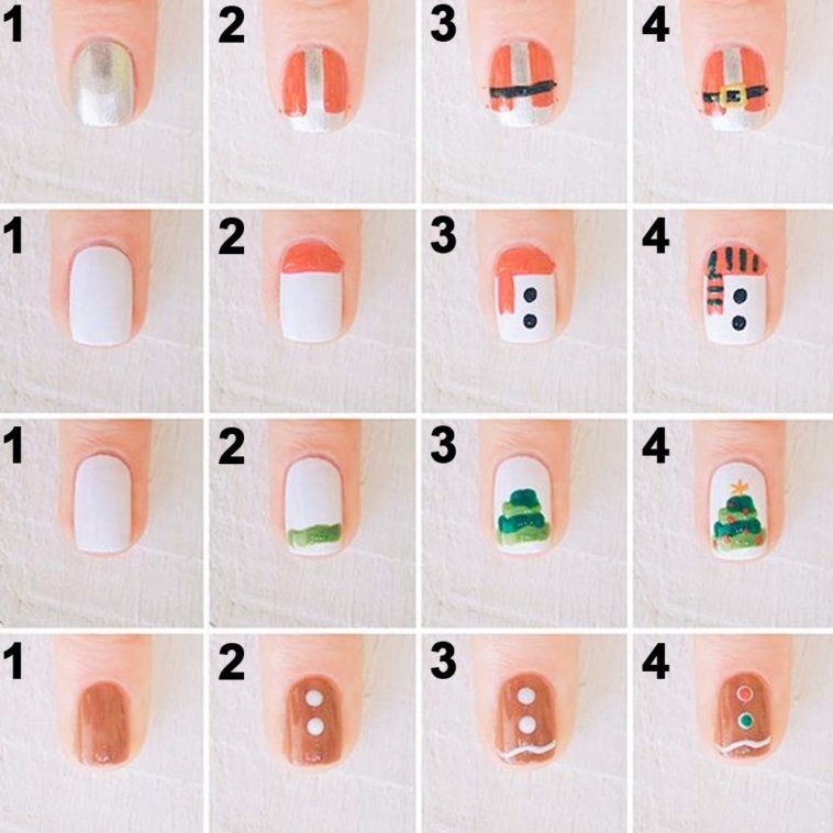 Diy Christmas Nail Art, Christmas Nails Diy, Xmas Nail Art, Christmas Nail Art Designs, Xmas Nails, Nail Art Diy, Diy Nails, Christmas Christmas, Natural Christmas