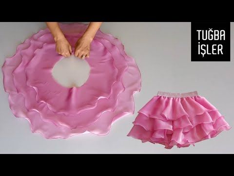 Kat Kat Daire Etek Kesimi ve Dikimi | Tuğba İşler Kat Kat Daire Etek Kesimi ve Dikimi | Tuğba İşler