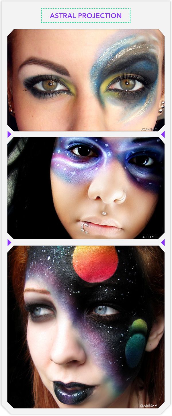 Astral Projection The Coolest Galactic Face Makeup Galaxy