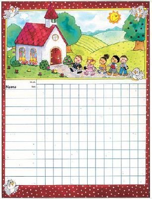Monster image with sunday school attendance chart free printable Terrible image for sunday school attendance chart free printable