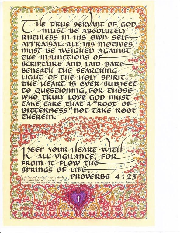 Proverbs 4 23 Commentary TrefreyArts5 Proverbs 4 Holy Spirit 