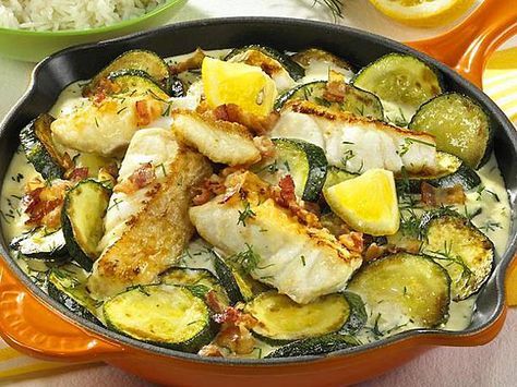 Zucchini-Fisch-Pfanne #shrimptacorecipes