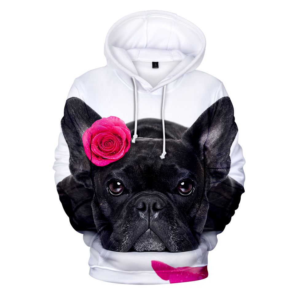Printed Hoodie for French Bulldogs