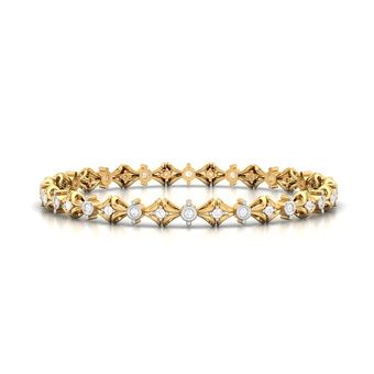 Buy Oviya Gold Diamond Bangle Jewellery Online - Papilior.com Diamond Bangles Bracelet, Bangles Jewelry, Diamond Jewelry, Bangle Bracelets, Rose Cut Diamond, Gold Diamond, Latest Jewellery, Certified Diamond, Online Jewelry