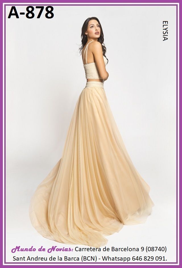 exclusivo y original vestido de novia bohemio y vintage con top y