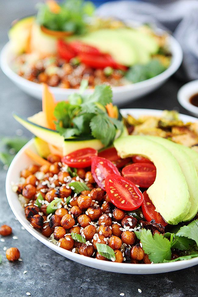 Korean Bbq Chickpea Bowls Korean Bbq Chickpea Bowls