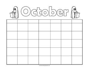 monthly calendar free template
