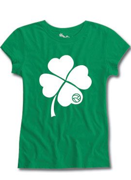 Shamrock Fitted Tee Volleyball Stpattysday 10 99 Volleyball Outfits Workout Tee Fashion