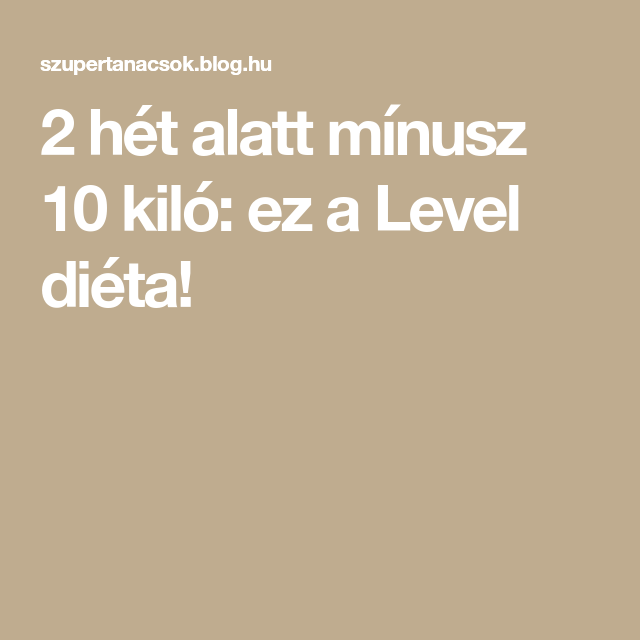 16 módja a gyors fogyásnak