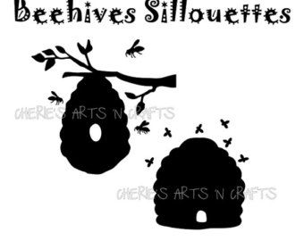 Download beehive silhouette - Google Search | Bee clipart, Bee hive ...