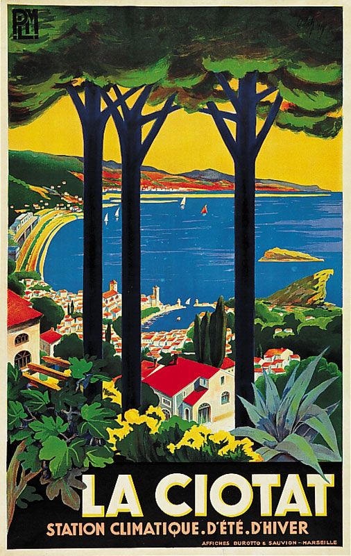 Affiche PLM Port de Bandol