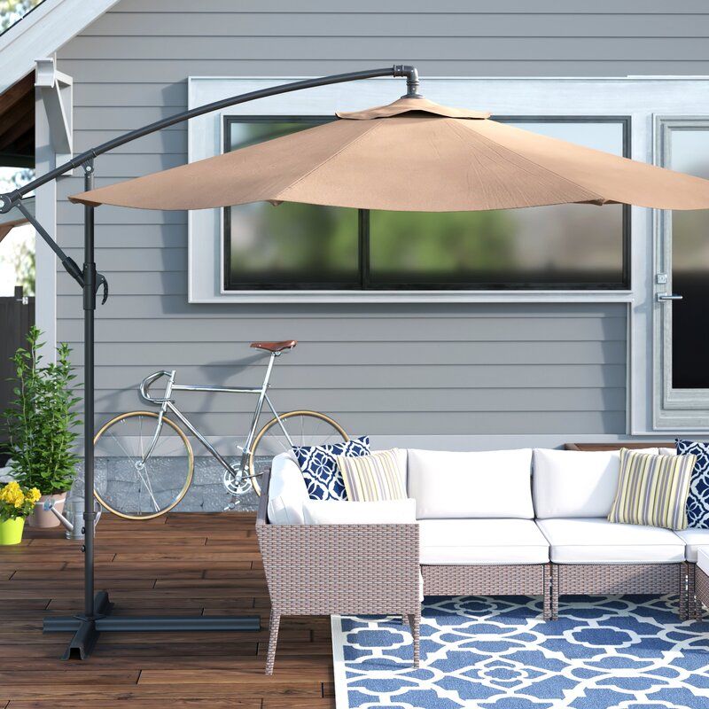 Andover Mills Bormann 10 Cantilever Umbrella Reviews Wayfair Ca Offset Patio Backyard Diy Projects Offset Patio Umbrella, Wayfair Outdoor Furniture With Umbrella