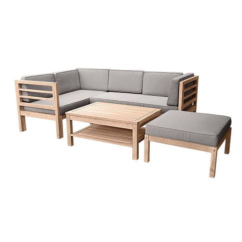 gartenmobel set lounge holz, gartenmöbel set "variabel", aus holz, inkl. auflagen, holz, Design ideen