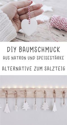 DIY Weihnachtsbaumschmuck aus Speisestärke und Natron #christbaumschmuckbastelnkinder