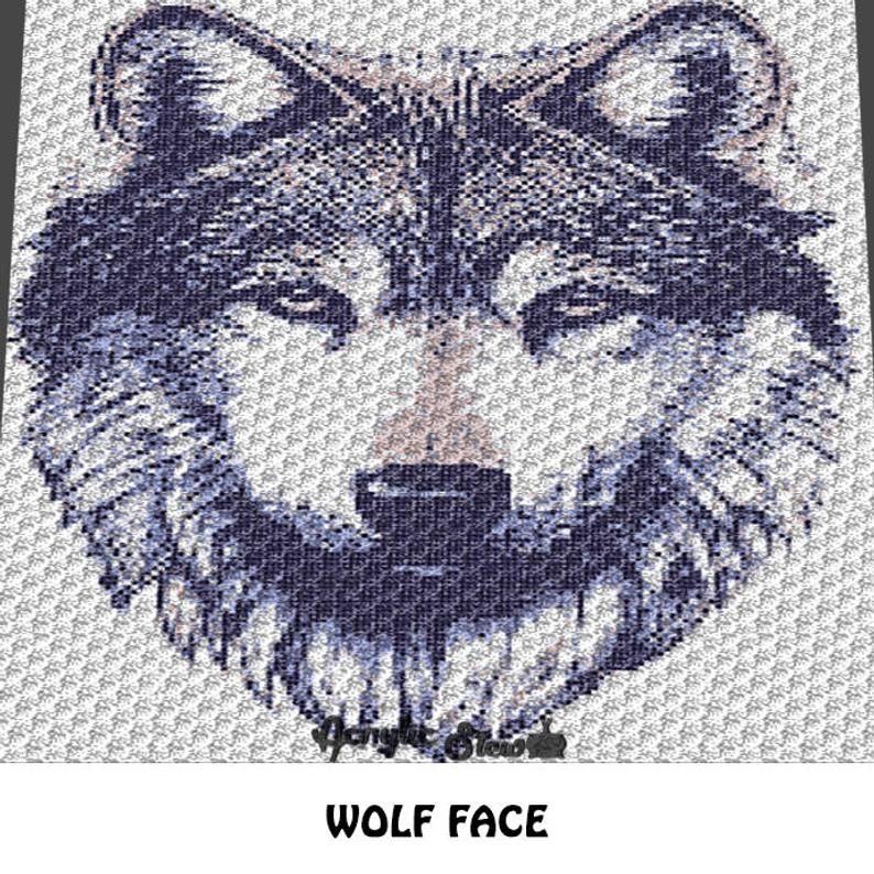 Graphgan Pattern Corner to Corner C2C Crochet Wolf Face Etsy Graphgan Pattern Corner to Corner C2C Crochet Wolf Face Etsy