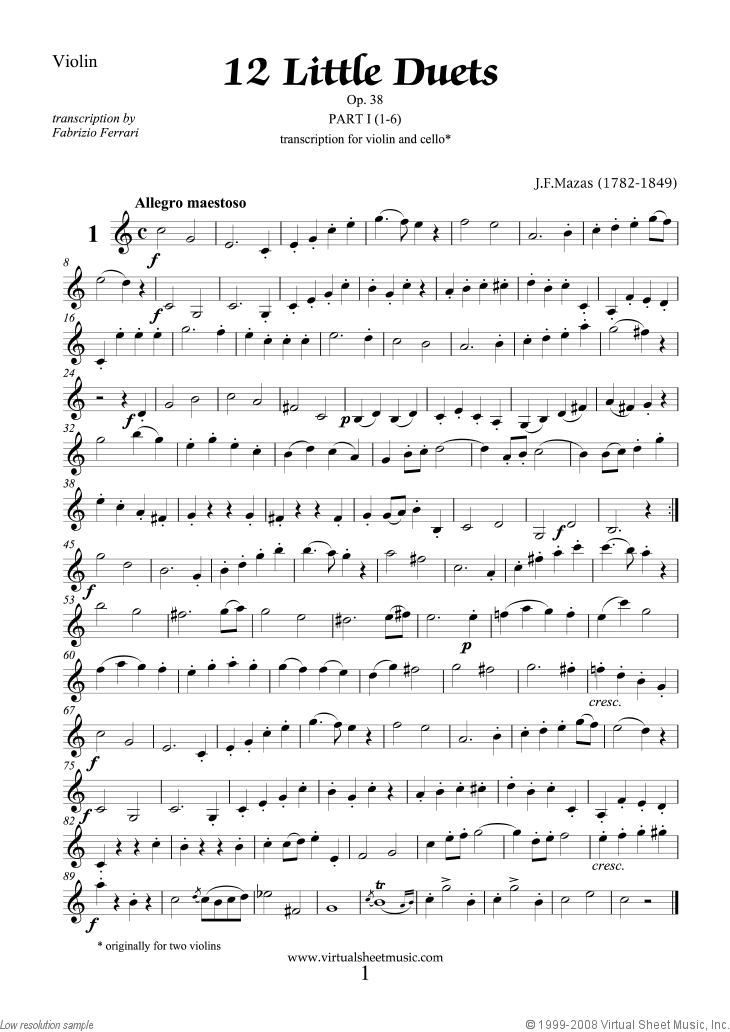 mazas little duets op 38 12 complete sheet music for violin and ashokan farewell sheet music violin duet